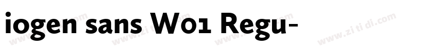 iogen sans W01 Regu字体转换 iogen sans W01 Regu字体转换